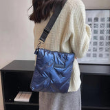 Quilted Crossbody Bag for Women, Padded Shoulder Handbag, Messenger Bag