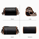 Lozenge Leather Female Messenger Bag Women Shoulder Bags