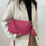 2 Pc/Set Crossbody Bags Purses and Handbags For Women with Chain Shoulder