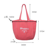 Shoulder Bag Women's Embroidered Handbag Totes Large Capacity Shopping Bag
