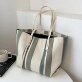 Vintage Canvas Handbags Shopper Bags Women Lightweight Shoulder Bags