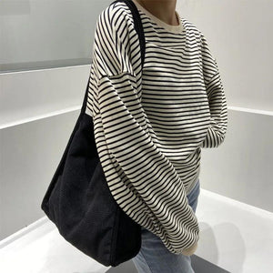 Corduroy Tote Bag Large Capacity Solid Handbag