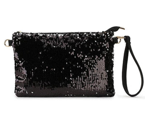Gradient Sequins Dazzling Envelope Crossbody Bag Handbag Totes