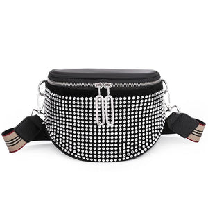 Shoulder Bags Diamond Decoration Handbags Oxford Cloth Multi-Purpose Chest Bag