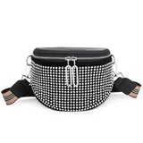 Shoulder Bags Diamond Decoration Handbags Oxford Cloth Multi-Purpose Chest Bag