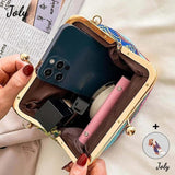 Hasp Ladies Straw Weave Handbags Summer Beach Female Rattan Small Purse