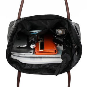 Retro Ladies Messenger Bag Large Capacity PU Shopping Bag