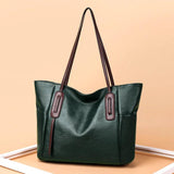 Retro Ladies Messenger Bag Large Capacity PU Shopping Bag