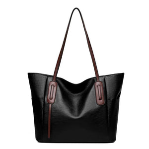 Retro Ladies Messenger Bag Large Capacity PU Shopping Bag