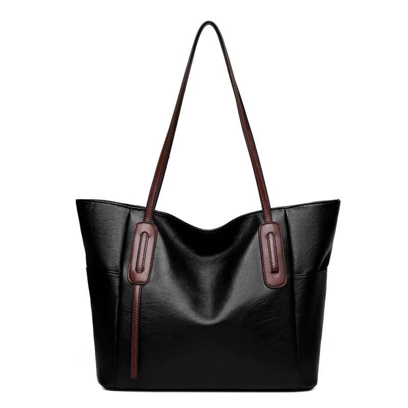 Retro Ladies Messenger Bag Large Capacity PU Shopping Bag