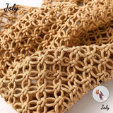 Women's Straw Beach Handbag Large Capacity Net Rope Bag