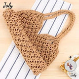 Women's Straw Beach Handbag Large Capacity Net Rope Bag