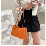 Vintage Pu Leather Underarm Bag Women Solid Shoulder Bags Female Handbags Small