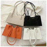 Vintage Pu Leather Underarm Bag Women Solid Shoulder Bags Female Handbags Small