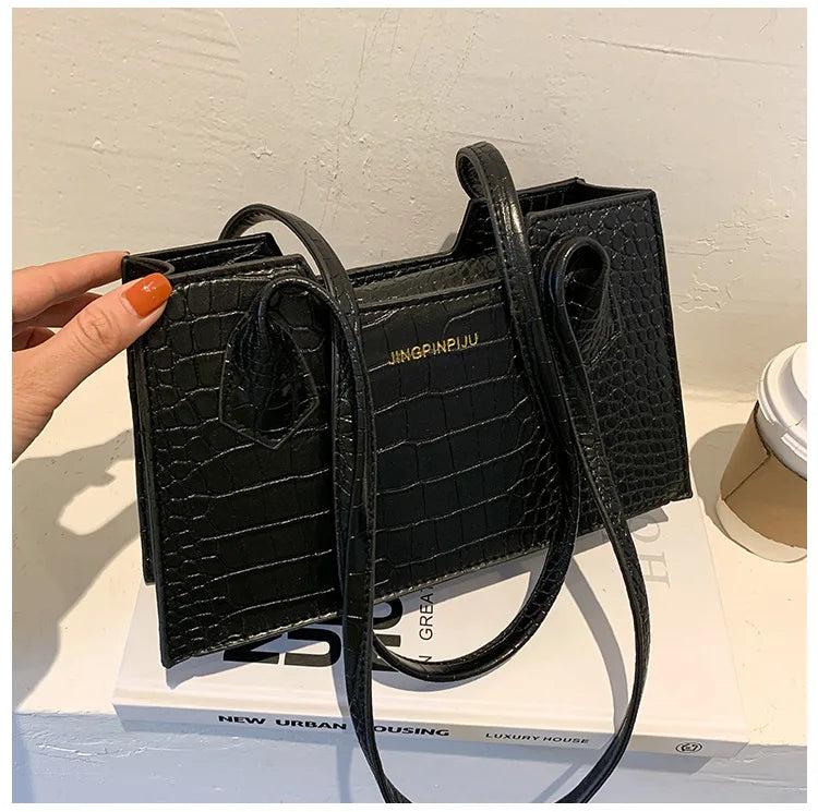 Vintage Pu Leather Underarm Bag Women Solid Shoulder Bags Female Handbags Small