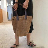 Boho Handbag Summer Straw Bags Large Capacity Shoulder Tote