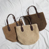 Boho Handbag Summer Straw Bags Large Capacity Shoulder Tote