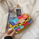 Flap Shoulder Bag Women Chains Crossbody PU Leather Handbag Clutch
