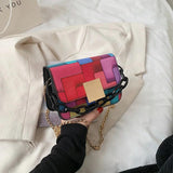 Flap Shoulder Bag Women Chains Crossbody PU Leather Handbag Clutch
