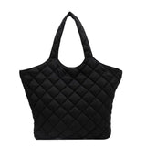 Winter Nylon Tote Bag Large Capacity Shoulder Handbag for Women
