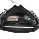 Leather Crossbody Shoulder Bag for Women Multi-Pocket Sac