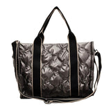 Quilted Cotton Crossbody Satchel for Shopper Travel