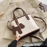 Crocodile Pattern Shoulder Handbag Crossbody Bag Tote Bolsa