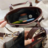 Crocodile Pattern Shoulder Handbag Crossbody Bag Tote Bolsa
