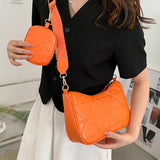 2PCS/Set Composite Bags for Women Shoulder Bag INS Zipper Handbags