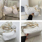 2PCS/Set Composite Bags for Women Shoulder Bag INS Zipper Handbags