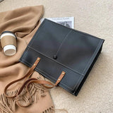 Large Capacity Quilted Shoulder Bag Women Vintage Tote
