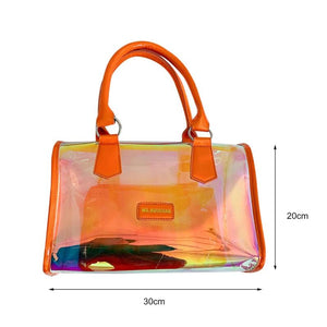 Clear PVC Shoulder Bags 2pcs Handbag Transparent Bags for Women