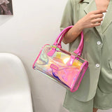 Clear PVC Shoulder Bags 2pcs Handbag Transparent Bags for Women