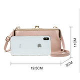 Solid Leather Shoulder Bag Crossbody Bags for Women Purses Handbags