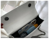 Striped Print Shoulder Handbags Female Travel Flap Small PU Leather Crossb