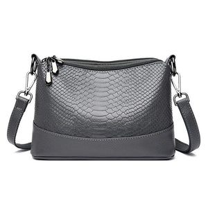 Crocodile Pattern Shoulder Bag Women Vintage Look Messenger Bag