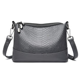 Crocodile Pattern Shoulder Bag Women Vintage Look Messenger Bag