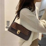Women's Shoulder Underarm Bag Retro Small Square Bag