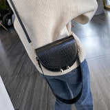 Crocodile Pattern Shoulder Bag Crossbody Handbag Phone Purse