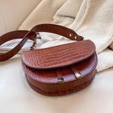 Crocodile Pattern Shoulder Bag Crossbody Handbag Phone Purse