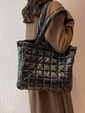 Women's Nylon Shoulder Bag Padded Tote Large Capacity Handbags