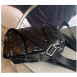 Winter Crossbody Down Bag Handbag with Strap