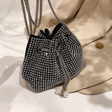 Rhinestone Shoulder Crossbody Bag Evening Clutch Purse Women Chain Handbags