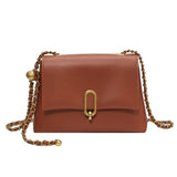 Leather Chain Flap Crossbody Bag Messenger Purse Retro Shoulder Bags