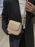 Women's Pu Leather Crossbody Shoulder Bag Flap Solid