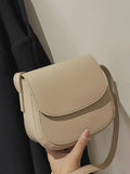 Women's Pu Leather Crossbody Shoulder Bag Flap Solid