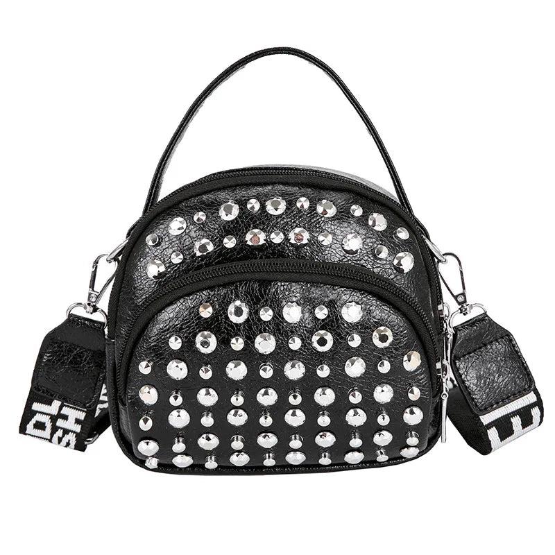 Small Women Pu Leather Handbags for Women Ladies Shoulder Clutch Diamond Crossbo