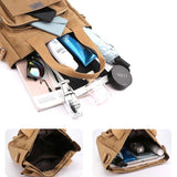 Women Canvas Crossbody Handbag Large Shoulder Tote Nylon Messenger Bag