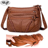 Women's Soft Leather Cosmetic Bag Large Capacity Travel Bag
