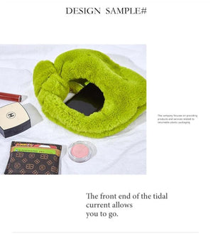 Plush Cosmetic Bag for Skin Care Products Storage